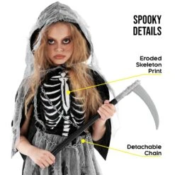 Abito Reaper Per Bambini -Angels Face Negozio mckggd grim reaper dress kids 06