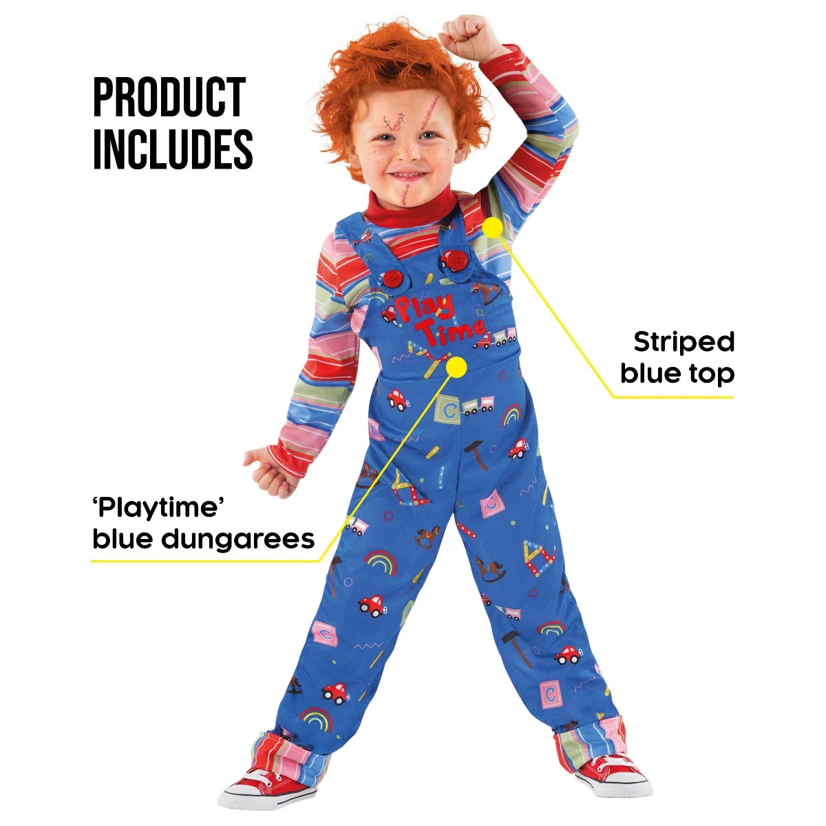 Costume Da Bambola Del Cinema Malvagio Per Bambini 4 Costume Da Bambola Del Cinema Malvagio Per Bambini - immagine 2