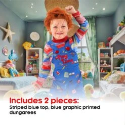 Costume Da Bambola Del Cinema Malvagio Per Bambini 14 Costume Da Bambola Del Cinema Malvagio Per Bambini -Angels Face Negozio mckgkd playtime killer doll 9