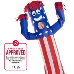 Kids Inflatable Wavy Arm Guy USA Costume 15 Kids Inflatable Wavy Arm Guy USA Costume -Angels Face Negozio mckiuswm usa wavy arm guy kids feature safety