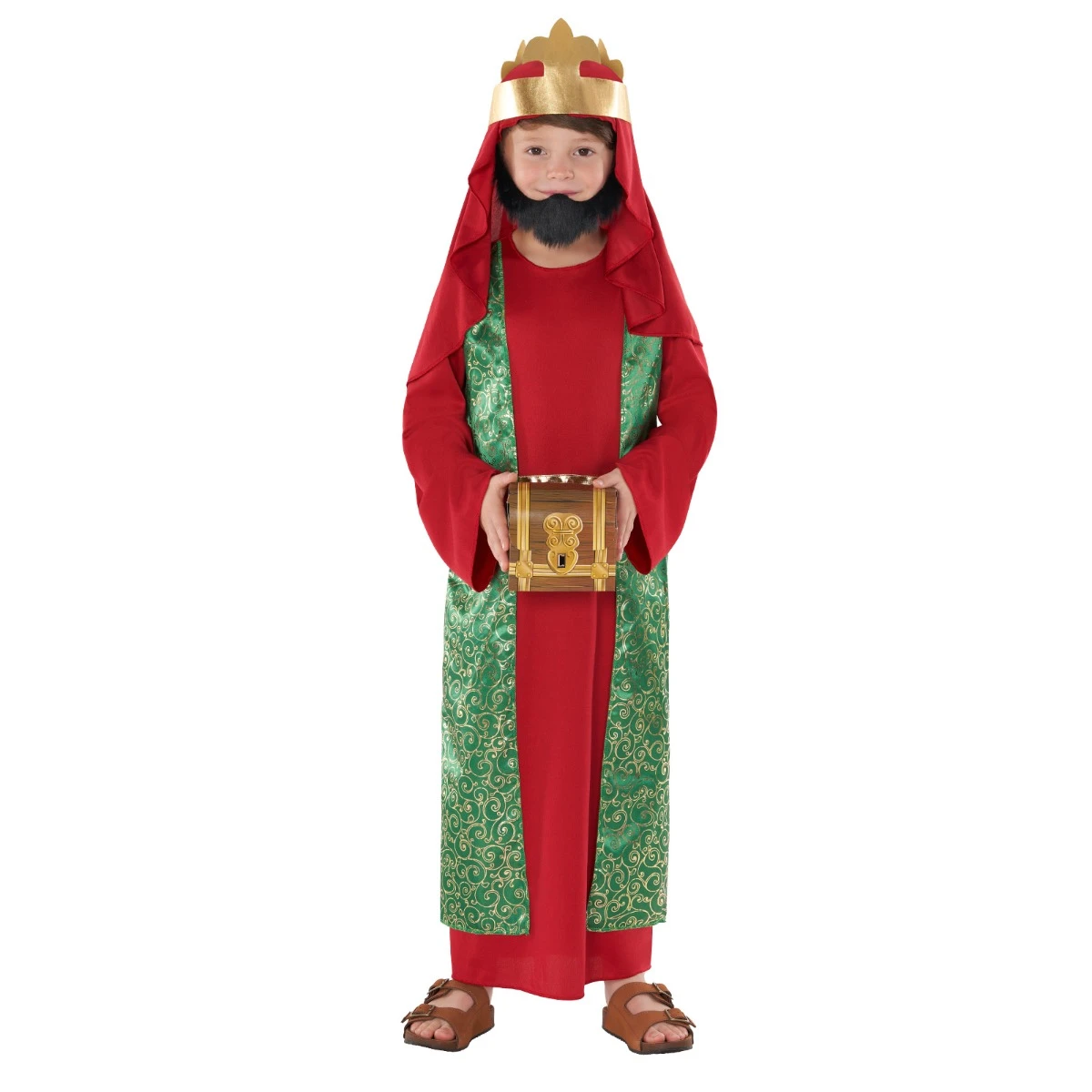 Kids Red Nativity King Costume 8 Kids Red Nativity King Costume - immagine 6