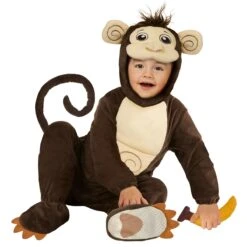 Costume Da Scimmia Per Bambini -Angels Face Negozio mckocm monkey onesie toddler 01