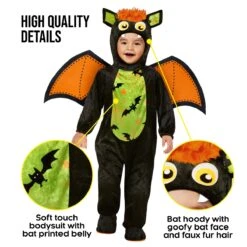 Costume Da Pipistrello Per Bambini -Angels Face Negozio mckosb bat onesie kids 04