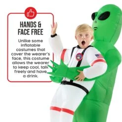 Costume Da Alieno Gonfiabile Con Astronauta Per Bambini 12 Costume Da Alieno Gonfiabile Con Astronauta Per Bambini -Angels Face Negozio mckpiaa astronaut alien pmu inflatable kids 08