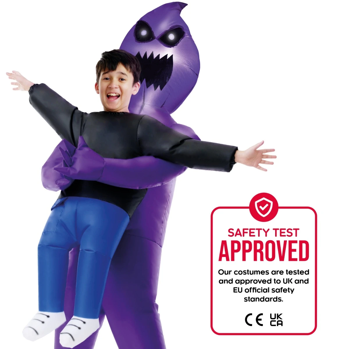 Kids Light Up Ghoul Pick Me Up Inflatable Costume 6 Kids Light Up Ghoul Pick Me Up Inflatable Costume - immagine 5
