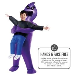 Kids Light Up Ghoul Pick Me Up Inflatable Costume 12 Kids Light Up Ghoul Pick Me Up Inflatable Costume -Angels Face Negozio mckpigh light up ghoul pick me up kids feature 4
