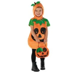 Kids Pumpkin Tabard Costume -Angels Face Negozio mckppt pumpkin tabard kids 06