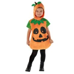 Kids Pumpkin Tabard Costume -Angels Face Negozio mckppt pumpkin tabard kids 07
