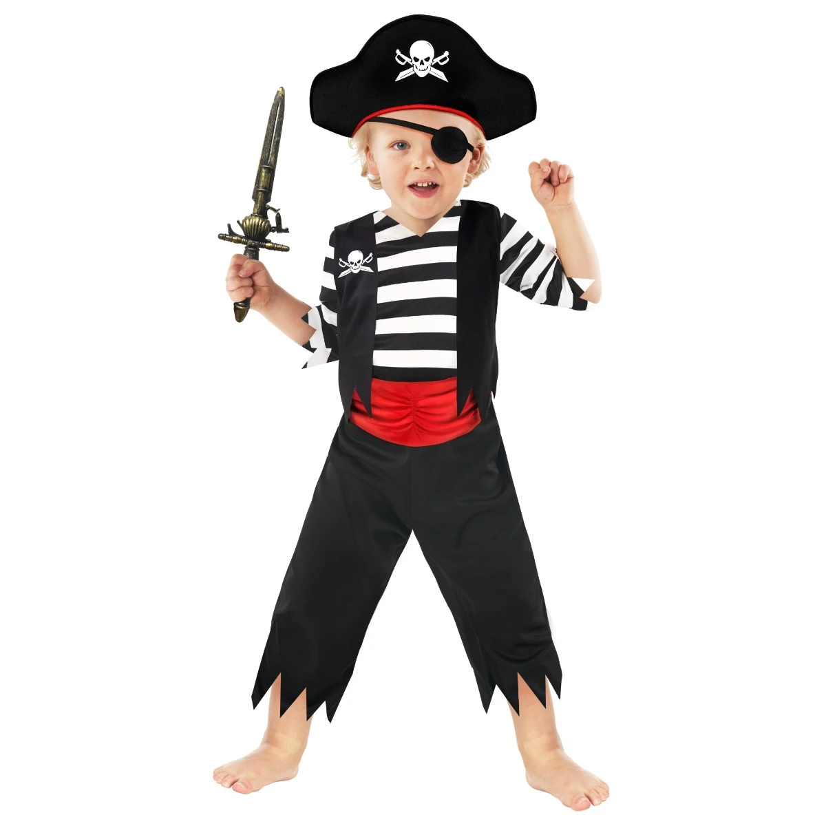 Kids Pirate Captain Toddler Costume 13 Kids Pirate Captain Toddler Costume - immagine 11