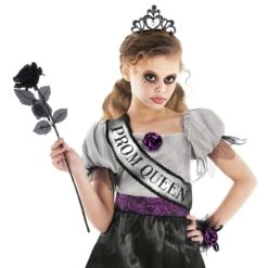 Costume Da Regina Terroriente Per Bambini 15 Costume Da Regina Terroriente Per Bambini -Angels Face Negozio mckqs spooky prom queen kids 05