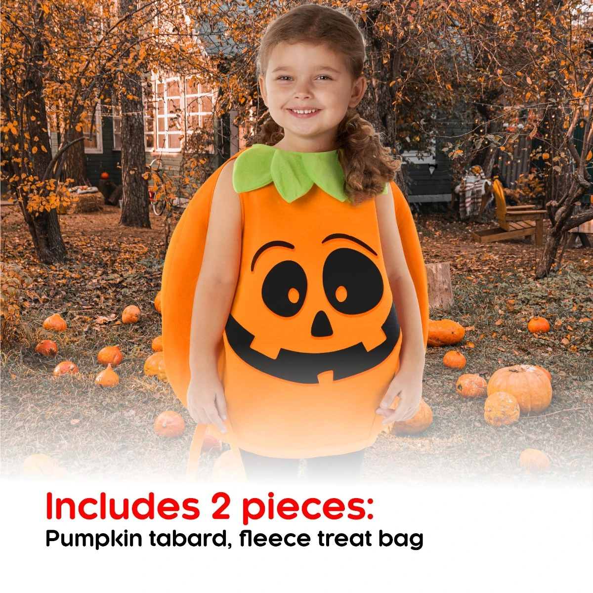 Kids Round Pumpkin Costume 4 Kids Round Pumpkin Costume - immagine 2