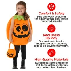 Kids Round Pumpkin Costume 11 Kids Round Pumpkin Costume -Angels Face Negozio mckrpp rounds pumpkin costume kids 05