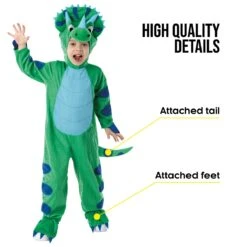 Costume Dinosauro Triceratopo Bambino -Angels Face Negozio mcktt triceratops kids amazon 12 min
