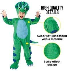 Costume Dinosauro Triceratopo Bambino -Angels Face Negozio mcktt triceratops kids amazon 13 min