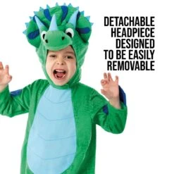 Costume Dinosauro Triceratopo Bambino -Angels Face Negozio mcktt triceratops kids amazon 14 min