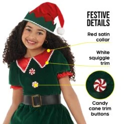 Costume Della Squadra Verde Per Bambini -Angels Face Negozio mckweg workshop elf dress kids 11