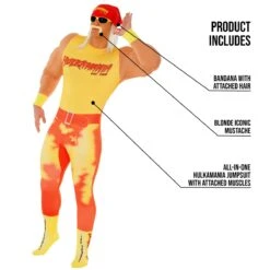 Costume Da Lottatore Hulk Hogan Per Gli Uomini -Angels Face Negozio mclhh wwe hulk hogan feature 01 min