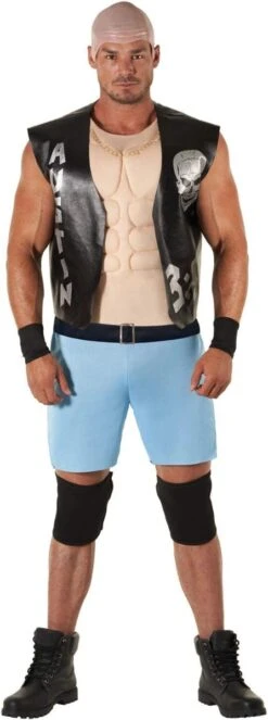 Costume Stone Cold Steve Austin Adulto 9 Costume Stone Cold Steve Austin Adulto -Angels Face Negozio mclscsa 01