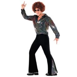 Camicia Di Costume Da Discoteca Per Uomini -Angels Face Negozio mcmdds disco shirt adult 1