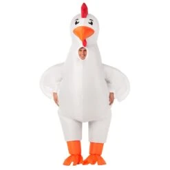 Costume Da Pollo Gigante Gonfiabile Per Uomo -Angels Face Negozio mcmgick giant inflatable chicken adult 02