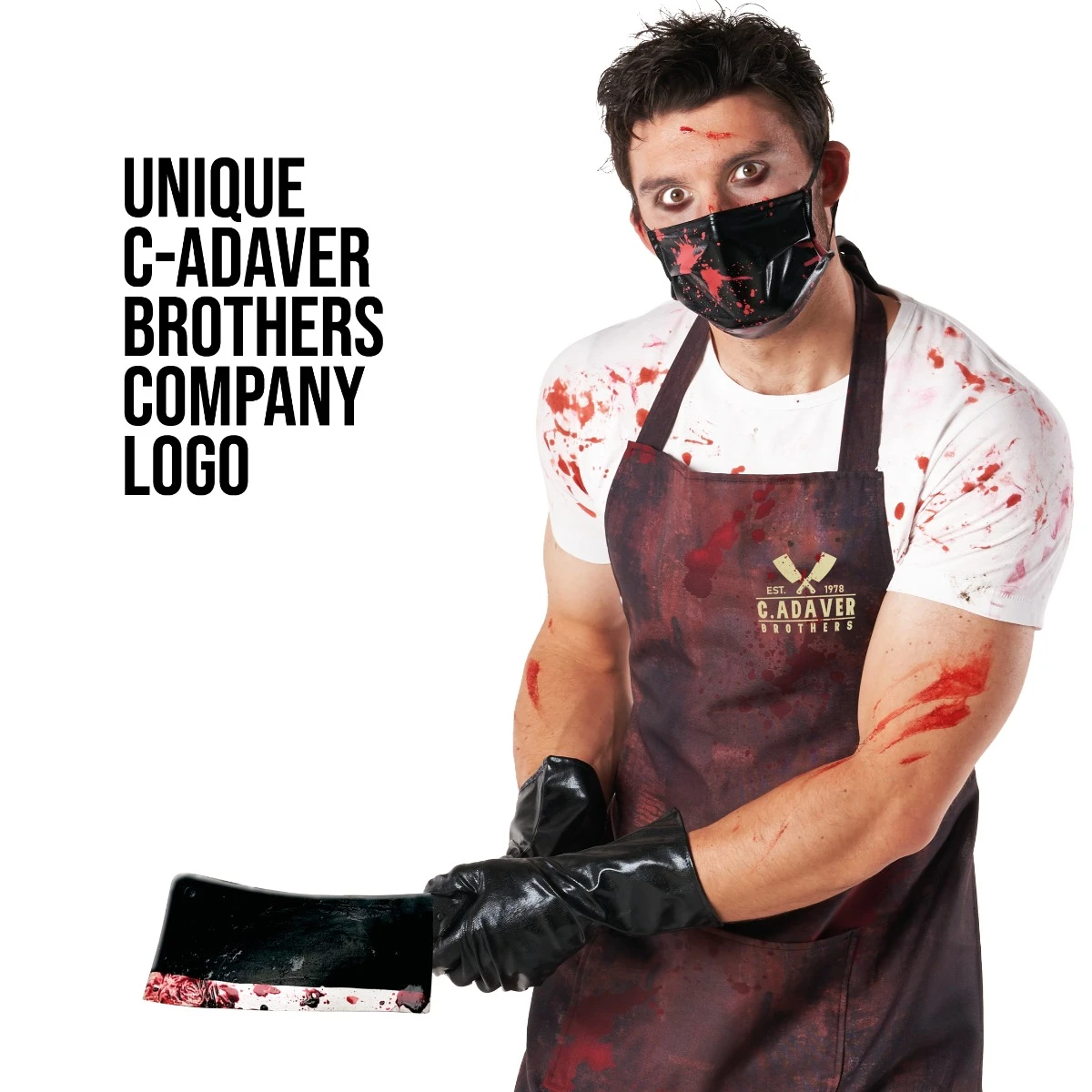 Mens Killer Butcher Costume 6 Mens Killer Butcher Costume - immagine 4
