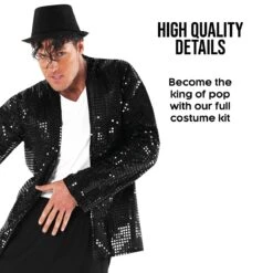 Re Del Pop Costume Per Uomini -Angels Face Negozio mcmkp 11