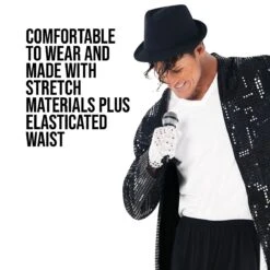 Re Del Pop Costume Per Uomini -Angels Face Negozio mcmkp 12