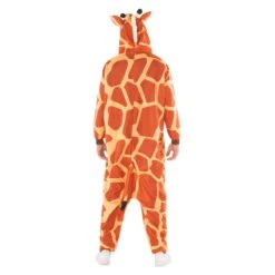 Mens Giraffe Onesie Costume -Angels Face Negozio mcmog giraffe onesie adult back
