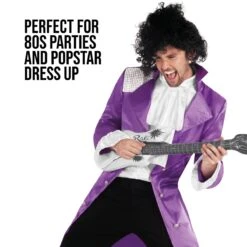 Costume Da Principe Viola Della Musica Pop Anni '80 Da Uomo -Angels Face Negozio mcmppp purple prince of pop 10
