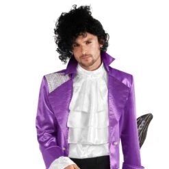 Costume Da Principe Viola Della Musica Pop Anni '80 Da Uomo -Angels Face Negozio mcmppp purple prince of pop 6