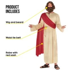 Costume Di Gesù Per Gli Uomini 12 Costume Di Gesù Per Gli Uomini -Angels Face Negozio mcmrj jesus red mens 07