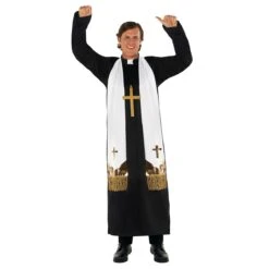 Costume Religiosa Sacerdote Per Uomini -Angels Face Negozio mcmrp religious priest adult 1