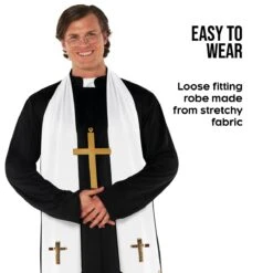 Costume Religiosa Sacerdote Per Uomini -Angels Face Negozio mcmrp religious priest adult 8