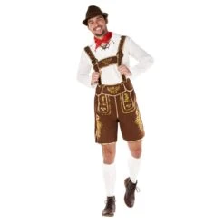 Mens Traditional Lederhosen Costume -Angels Face Negozio mcmtlh traditional lederhosen men 02
