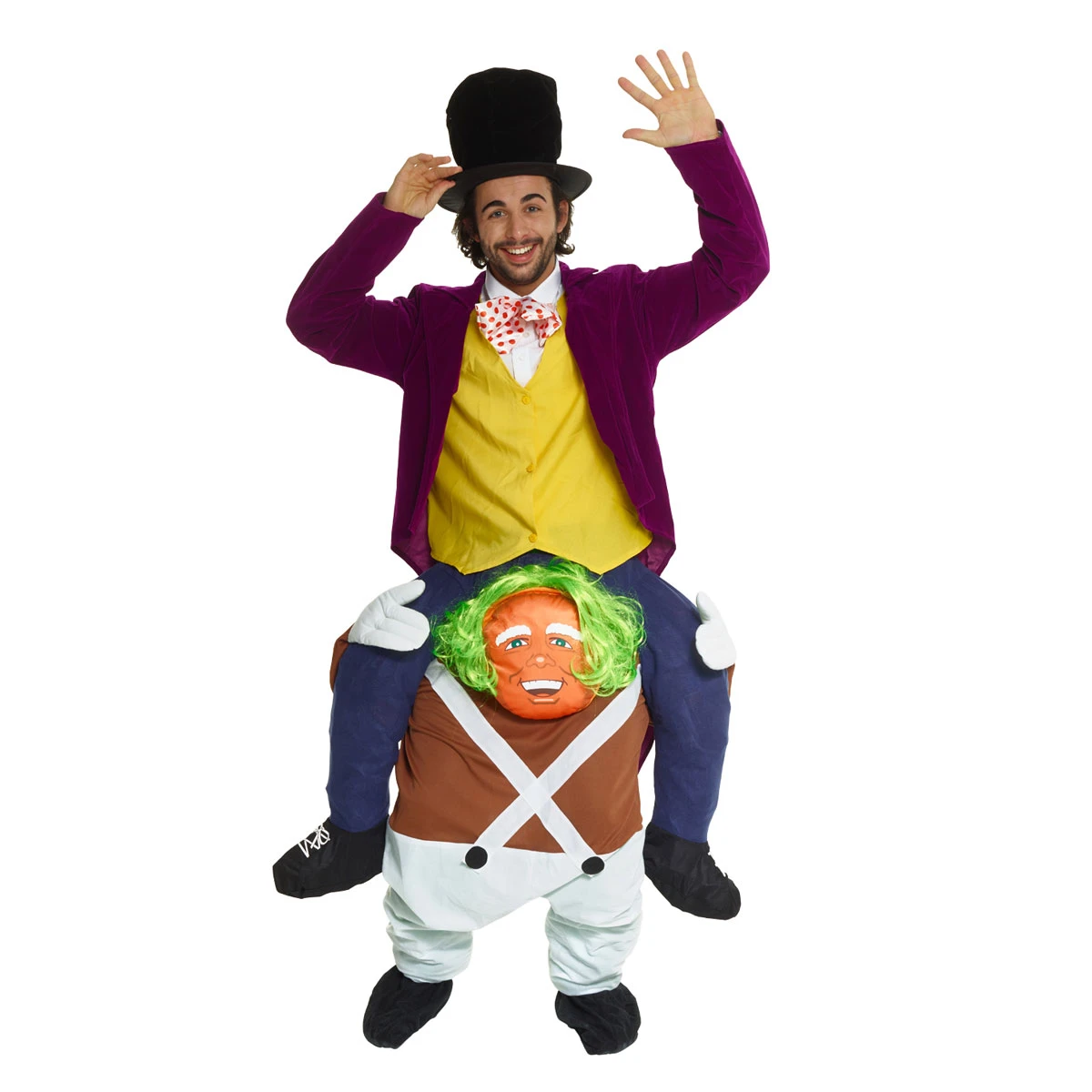 Costume Umpa Lumpa A Cavalluccio Adulto 5 Costume Umpa Lumpa A Cavalluccio Adulto - immagine 3