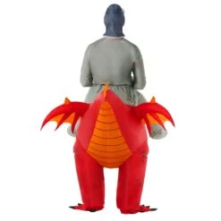 Mens Red Dragon Ride On Inflatable Costume 17 Mens Red Dragon Ride On Inflatable Costume -Angels Face Negozio mcroidr dragon ro red adult 4