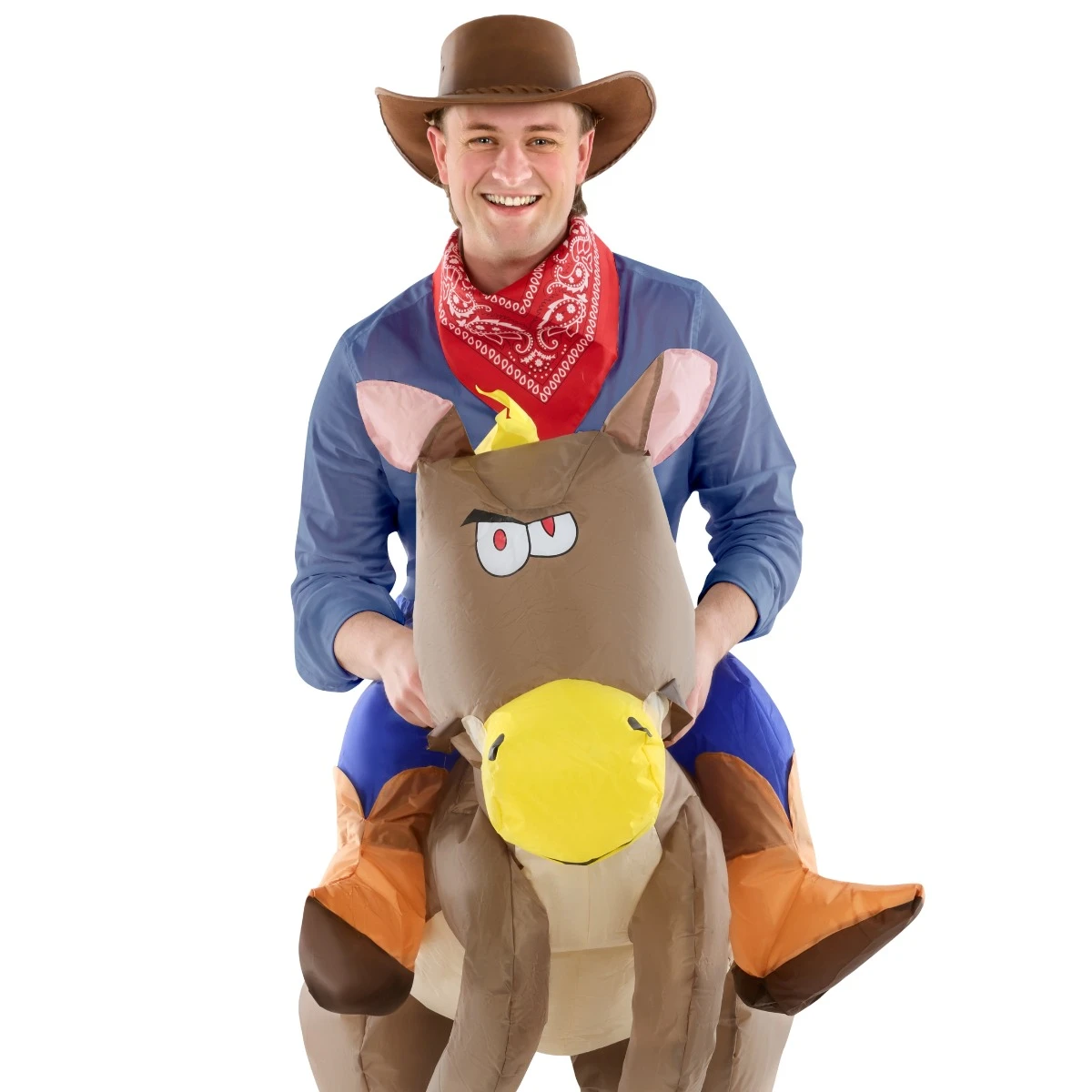 Costume Gonfiabile Cavallo Cavalcabile Adulto 9 Costume Gonfiabile Cavallo Cavalcabile Adulto - immagine 7