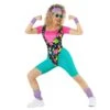 Costume Da Aerobica Anni '80 Da Donna In Colori Vivaci -Angels Face Negozio mcwarb 80s aerobic bright women 3