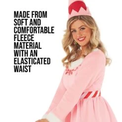 Costume Per Abiti Rosa Di Natale Per Donne -Angels Face Negozio mcwcep christmas elf pink dress 10