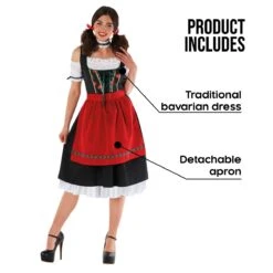 Costume Bavarese Lungo Per Donna -Angels Face Negozio mcwdbl bavarian long dress womens4 1
