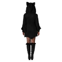 Womens Fluffy Bat Dress -Angels Face Negozio mcwfb fluffy bat women back 01