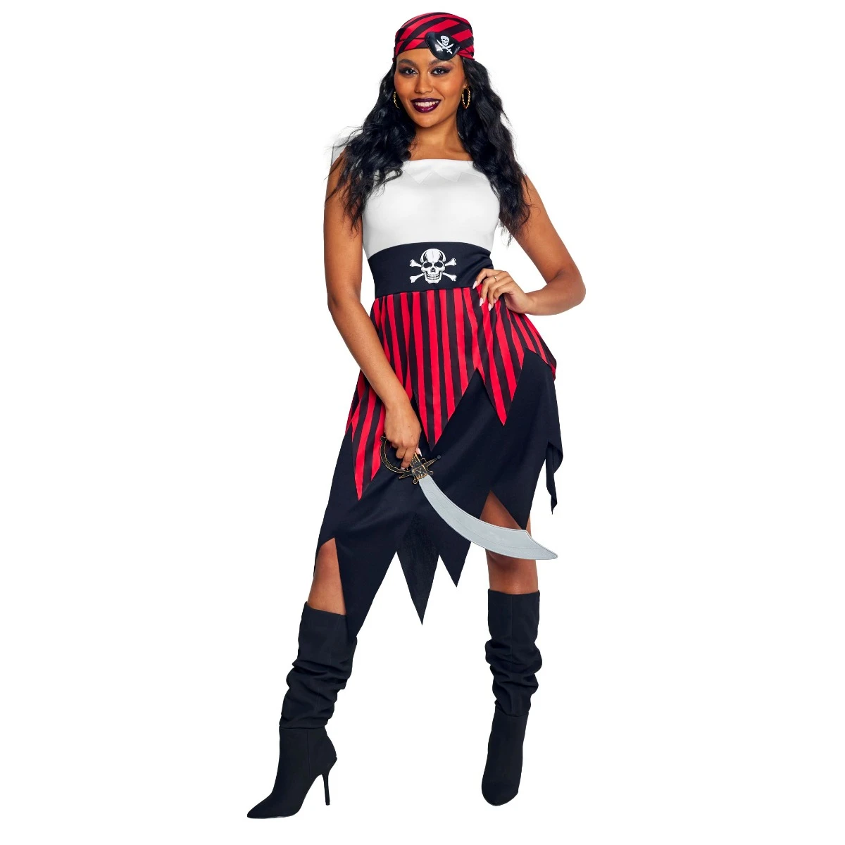 Womens Pirate Deckhand Costume Dress 3 Womens Pirate Deckhand Costume Dress