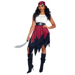 Womens Pirate Deckhand Costume Dress 11 Womens Pirate Deckhand Costume Dress -Angels Face Negozio mcwpdd pirate deckhand dress 3