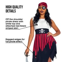 Womens Pirate Deckhand Costume Dress 9 Womens Pirate Deckhand Costume Dress -Angels Face Negozio mcwpdd pirate deckhand dress 5