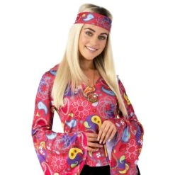 Costume Hippie Donna Viola -Angels Face Negozio mcwph womens willow hippie flares 6