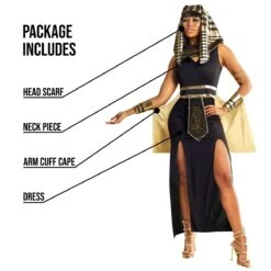 Womens Egyptian Pharaoh Queen Costume -Angels Face Negozio mcwphq pharao queen women 5