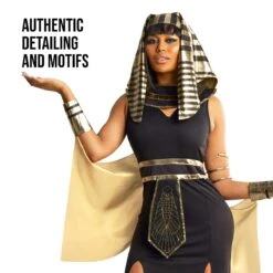 Womens Egyptian Pharaoh Queen Costume -Angels Face Negozio mcwphq pharao queen women 6