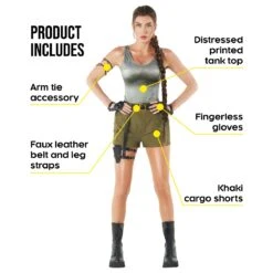 Tomb Adventurer Costume Womens -Angels Face Negozio mcwtag tomb archaeologist women 9 min