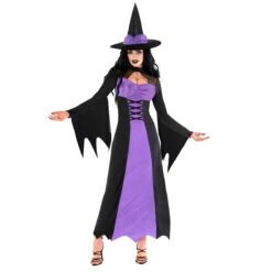 Costume Da Strega Viola Per Donna -Angels Face Negozio mcwwwp wicked witch purple adult 03 1