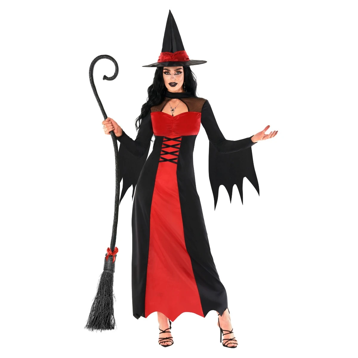 Costume Da Strega Rosso Per Donna 8 Costume Da Strega Rosso Per Donna - immagine 6